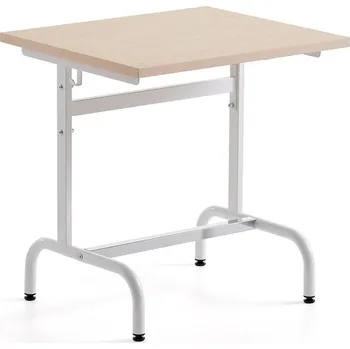 Zahradní lavice Školní lavice 180, linoleum, bílá/béžová