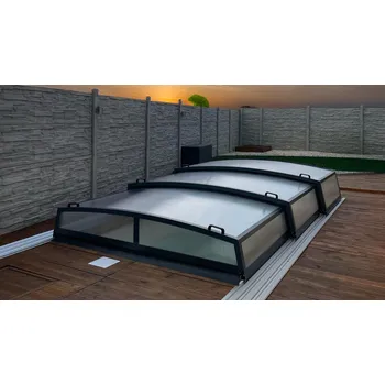 Zastřešení bazénu DIAMANT - 6modulů 280x1274 + 245 cm