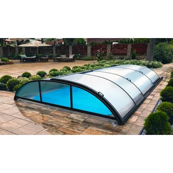 Zastřešení bazénu SAPPHIRE - 2 moduly 340x428 + 245 cm