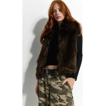 Dámský kabát Vesta - L - House - tmavě hnědá - 591EW-89X