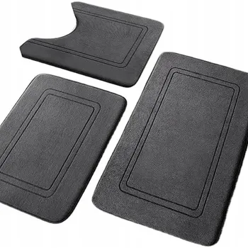 Koupelnová předložka 3x KOUPELNOVÁ PŘEDLOŽKA MĚKKÁ PROTISKLUZOVÁ ROHOŽKA DO KOUPELNY SAVÁ