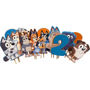 Obraz Toppery na muffiny – Sada 15 ks – Motiv Bluey