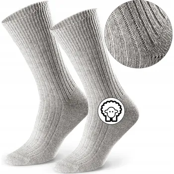 APair Ponožky z vlny šedé barvy, velikost 44-46