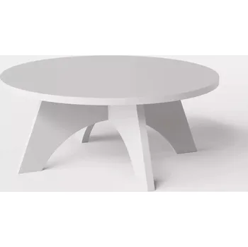 Konferenční stolek Konferenční stolek kulatý YUKO Ø90 cm Černý