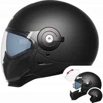 Helma na motorku Motocyklová přilba HORN Space S 55-56 4v1 clona plexi antifog pro interkom