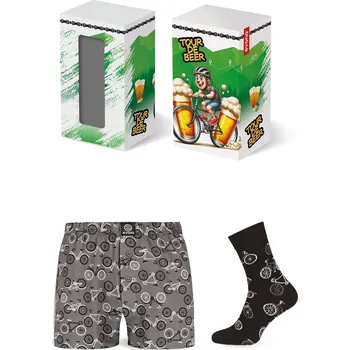 Dárková krabička Evona Dárková sada - trenky a ponožky SET BIKES L + 2 měsíce na vrácení zboží