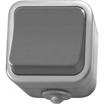 vypínač Jednopólový vypínač Ospel odstíny šedé ŁNH-1D/30