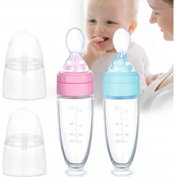 dětská jídelní sada Láhev na krmení Butelka z łyżeczką i przyssawką