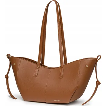 Kabelka PUCCINI shopper kabelka eko kůže hnědá