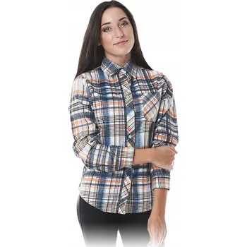 Dámská košile Dámská pracovní flanelová košile s kostkovaným vzorem KFL M