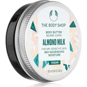 Čistič uší The Body Shop Almond Milk Body Butter tělové máslo s vyživujícím účinkem 50 ml