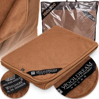 Prostěradlo Prostěradlo tradiční Wooldream vlna 160 x 200 cm