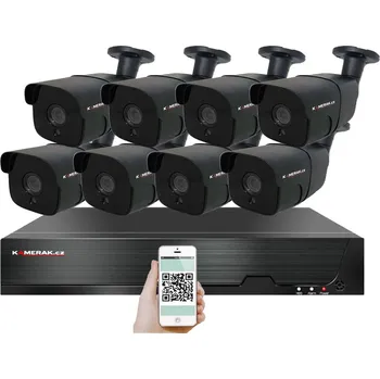 Kompletní kamerový systém 4K PoE IP 8 kamerový set XM-807D 8MPx, CZ menu