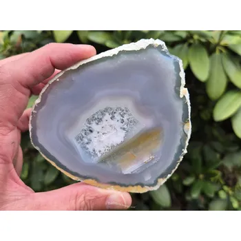 Přírodní kámen Achátový plátek Brazílie 81g