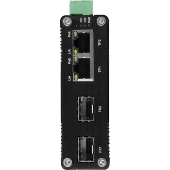 Switch BCS-ISP02G-2SFP BCS 2-PORTOWÝ PRŮMYSLOVÝ SWITCH POE NA DIN LIŠTU