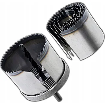 Vrták KORUNKY DO DŘEVA S KALENÝMI ZUBY 26 - 63MM VÝŠKA 50MM SADA 7 KUSŮ