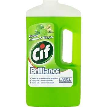 Čistič podlahy CIF Brilliance čisticí přípravek na podlahy a omyvatelné plochy Green Lemon & Ginger 1 l