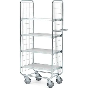 Policový vozík CRAFT, 4 police, 620x425 mm