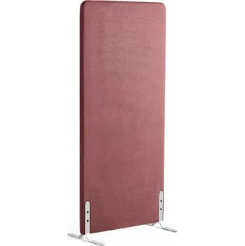Paraván Paraván ZONE, 1700x800x46 mm, potah Rivet, bílé nohy, červenofialová