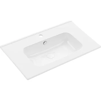 Umyvadlo Umyvadlo na desku obdélníkové Krofam 46 cm bílé