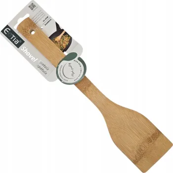 Malířská špachtle ŠPACHTLE KUCHYŇSKÁ ŠPACHTLE NA PŘEVRACENÍ DŘEVĚNÁ BAMBUSOVÁ 30,5 CM
