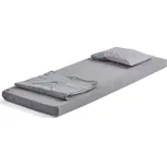 Set ENKEL: matrace ze studené pěny a lůžkoviny, šedá