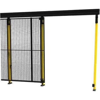 Plot Posuvné dveře X-GUARD, včetně sloupků a drátěné výplně, 2000x1400 mm