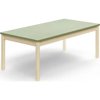 Psací stůl Stůl DECIBEL, 1600x800x590 mm, akustické linoleum, bříza/zelenošedá