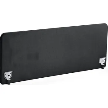 Paraván Stolový paraván ZONE, bílé svorky, 1800X650x36 mm, potah Rivet, antracitově šedá