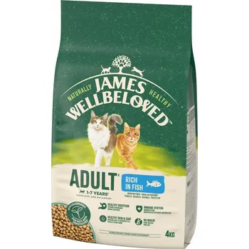 Krmivo pro kočku JAMES WELLBELOVED monoproteinové suché krmivo pro kočky s rybou 4 kg