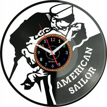 Hodiny American Sailor Nástěnné Hodiny Vinylová Deska Moderní Dekorativní Jako Dárek