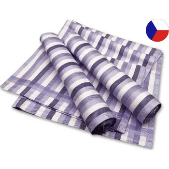 Utěrka Bambusové utěrky Pruh fialový 3ks