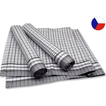 Bambusové utěrky Malá kostka šedá 3ks