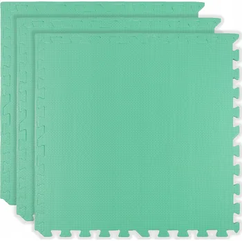 PĚNOVÁ PODLOŽKA 180x60 CM VELKÉ PĚNOVÉ PUZZLE 3 KS MÁTOVÁ