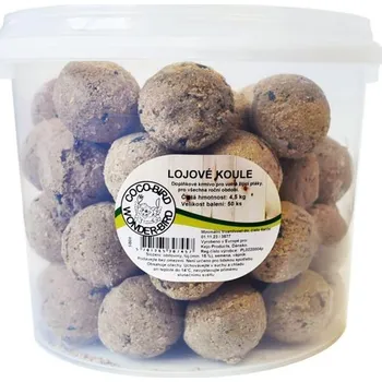 Krmivo pro ptáka Lojové koule bez síťky 50ks pytel Kejo