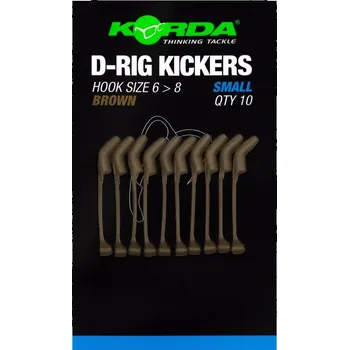 Korda Rovnátka Kickers D Rig Brown 10ks Velikost: S