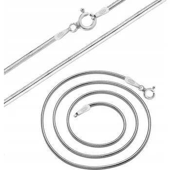 Náhrdelník Stříbrný řetízek dámský hadí vzor náhrdelník 55 cm stříbro o ryzosti 925 originální