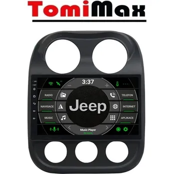 Autorádio TomiMax Jeep Compass Android 14 autorádio s WIFI, GPS, USB, BT HW výbava: 4 Core 1GB+16GB LOW, Velikost obrazovky: Dotyková obrazovka: 10,1"