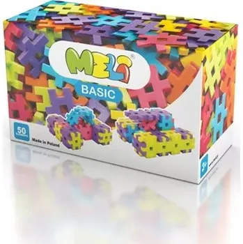 ostatní stavebnice Sada stavebních stavebnice Meli Basic Waffle 50 dílů