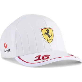 Kšiltovka Ferrari F1 2025 Charles Leclerc kšiltovka bílá