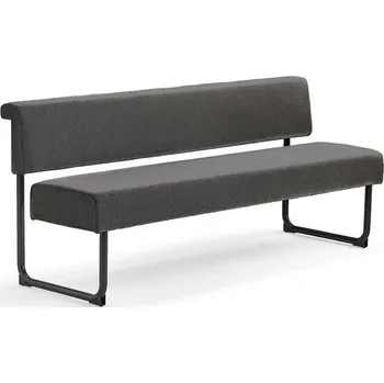 Pohovka Pohovka START, 1800 mm, textilní potah, tmavě hnědá, černá