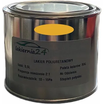 barva na kov Barva Průmyslová polyuretanová barva, polyuretanový lak matný 0,5l 2:1 RAL 1006