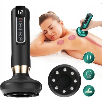 Masážní přístroj ANTICELULITIDNÍ MASÁŽNÍ PŘÍSTROJ S FUNKCÍ ČÍNSKÉ BAŇKY A ZAHŘÍVÁNÍ - ŠEDÝ