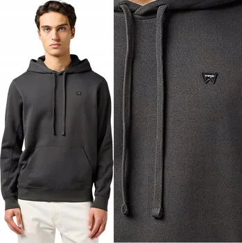 Pánská mikina Wrangler SIGN OFF HOODIE 4XL Pánská mikina přes hlavu