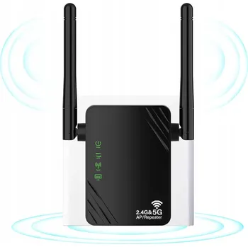 SILNÝ ZESILOVAČ WI-FI SIGNÁLU REPEATER 1200 MB/S 2.4 GHz 5 GHz DVOUBANDOVÝ