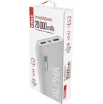 Powerbanka EMOS Alpha 20, 20000 mAh, bílá + kabel USB-C