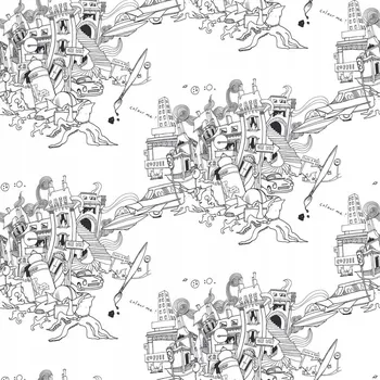 Tapeta BÍLÁ TAPETA NA ZEĎ PRO DĚTI