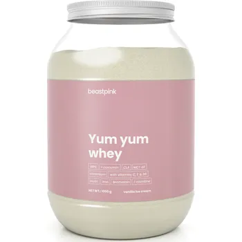 Protein Yum Yum Whey - VANILKOVÁ ZMRZLINA 1 KG (unikátní syrovátkový protein Beastpink)