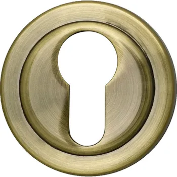 Dveřní kování EUROLATON - Dveřní kování rozetové 5906 úprava brinýr DOPRODEJ Provedení: PZ (vložkový zámek)