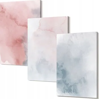 Obraz Vícedílná Sada Obrazů do Galerie Pastelové akvarely na plátně 30x20 cm